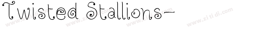 Twisted Stallions字体转换